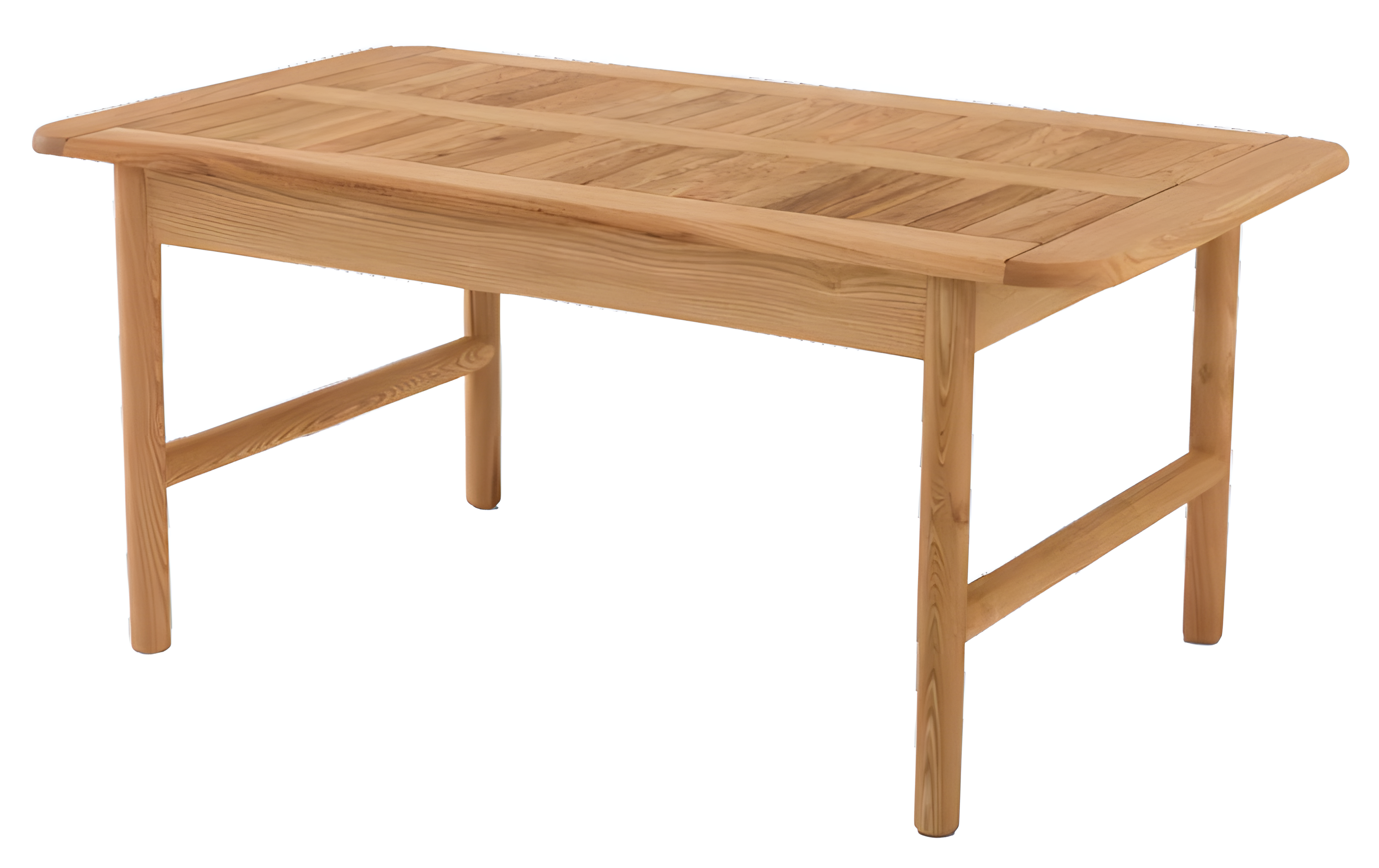 Modern brown wooden dining table for stylish dining rooms.