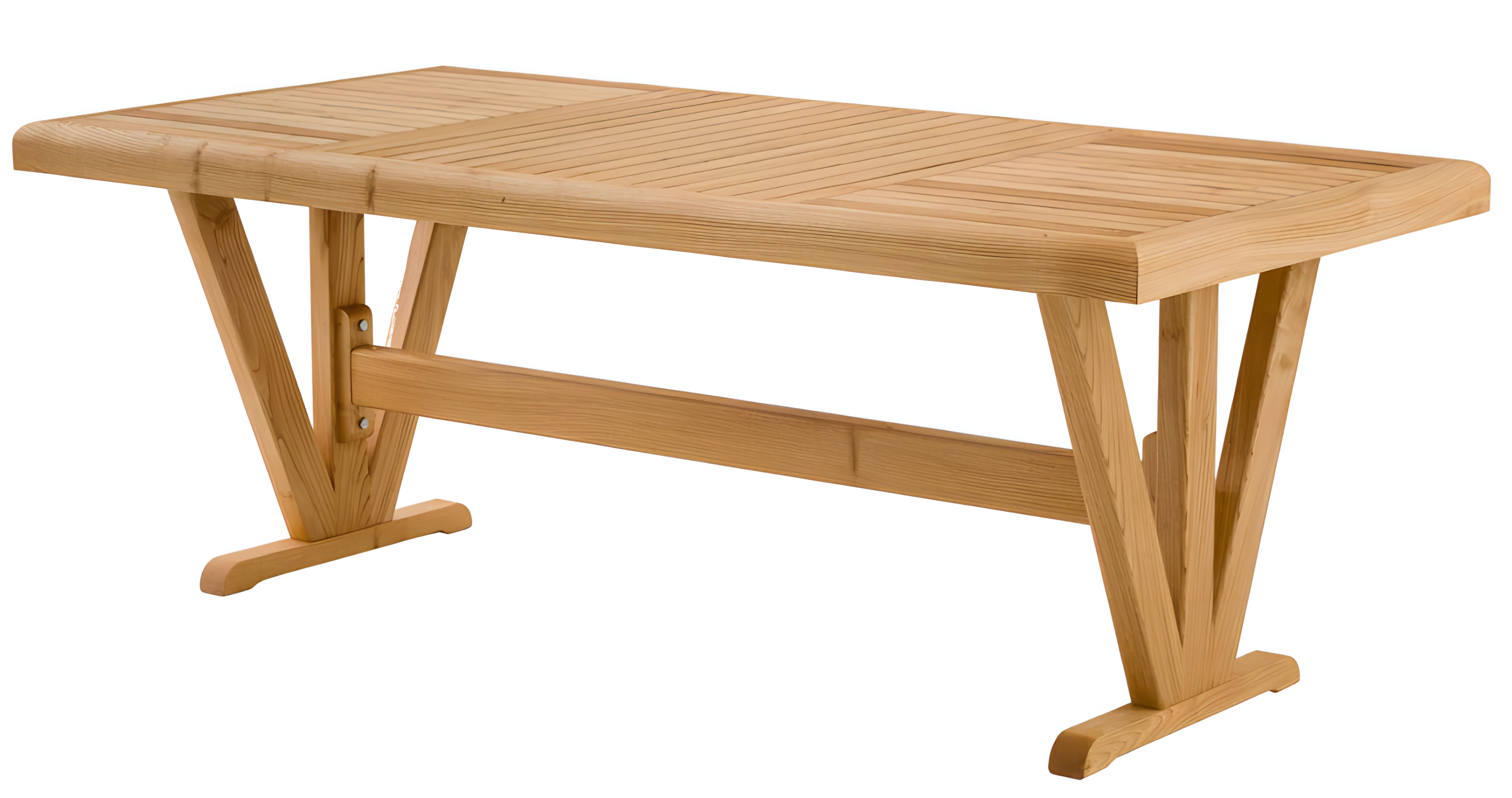 Elegant wooden dining table in brown for stylish dining areas.