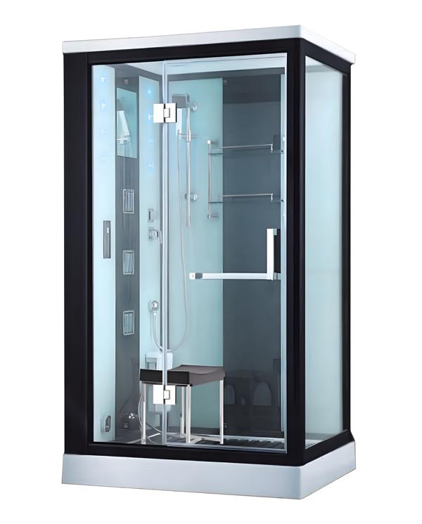 Massage shower cabin multifunctional shower wellness shower 130x100 cm