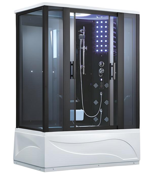 Multifunctional Shower Massage Shower Cabin Wellness Shower 150x90 cm