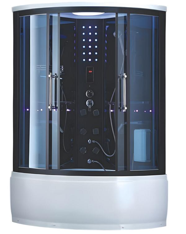 Heat cabin shower cabin steam shower comfort shower massage shower cabin 130x130 cm