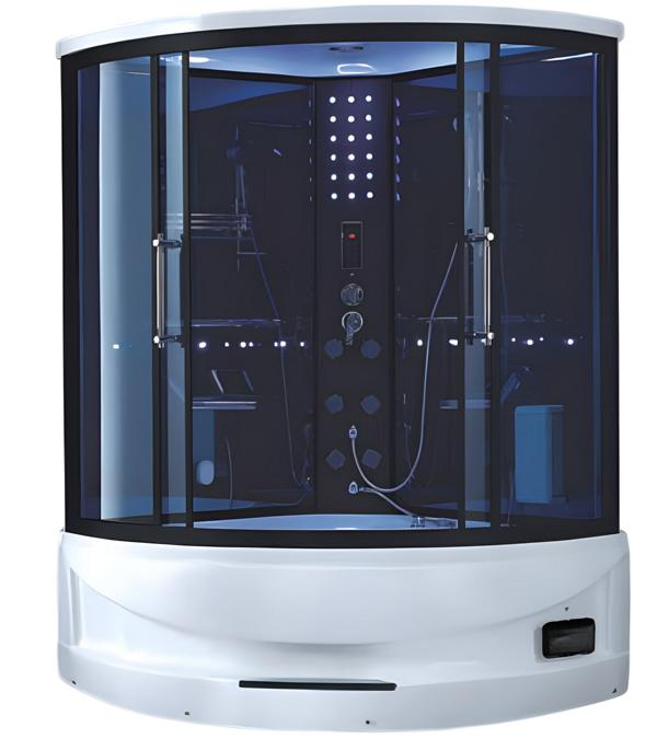 Shower cabin glass shower shower partition comfort shower glass cabin 140x140 cm