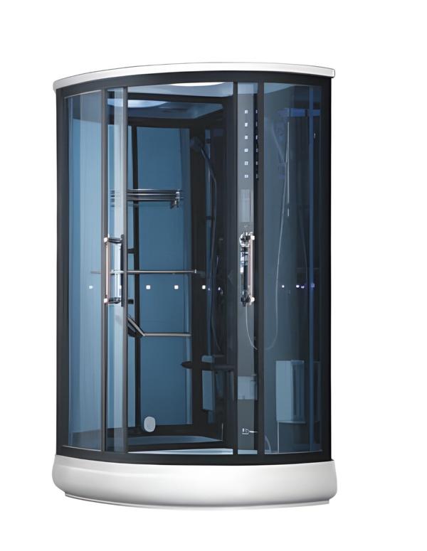 Compact Shower Luxury Shower Cabin Wellness Shower Multifunctional Shower 120x90 cm