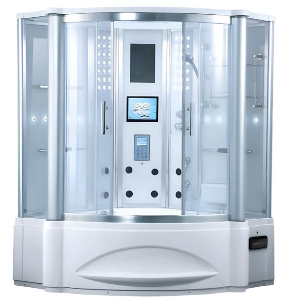 Shower cabin steam shower massage shower cabin wellness shower 150x150 cm