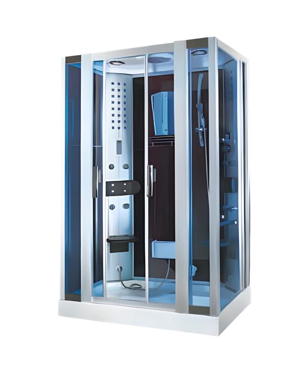 Massage shower cabin multifunctional shower wellness shower 142x90 cm