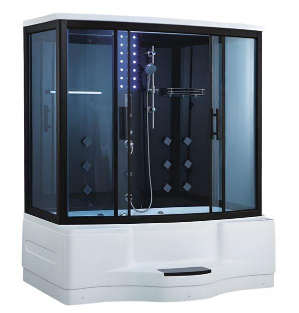 Glass Cabin Design Shower Comfort Shower Shower Cabin Heat Cabin 180x90 cm