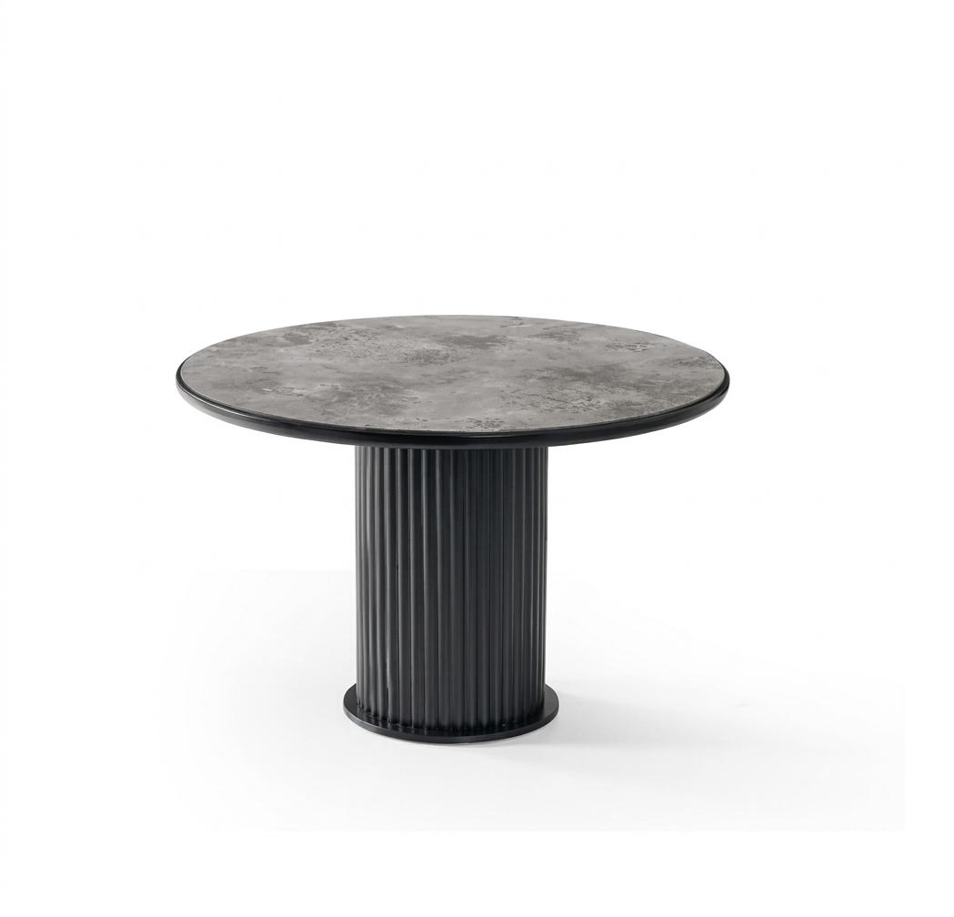 Dining table marble comfortable modern black round comfortable stylish