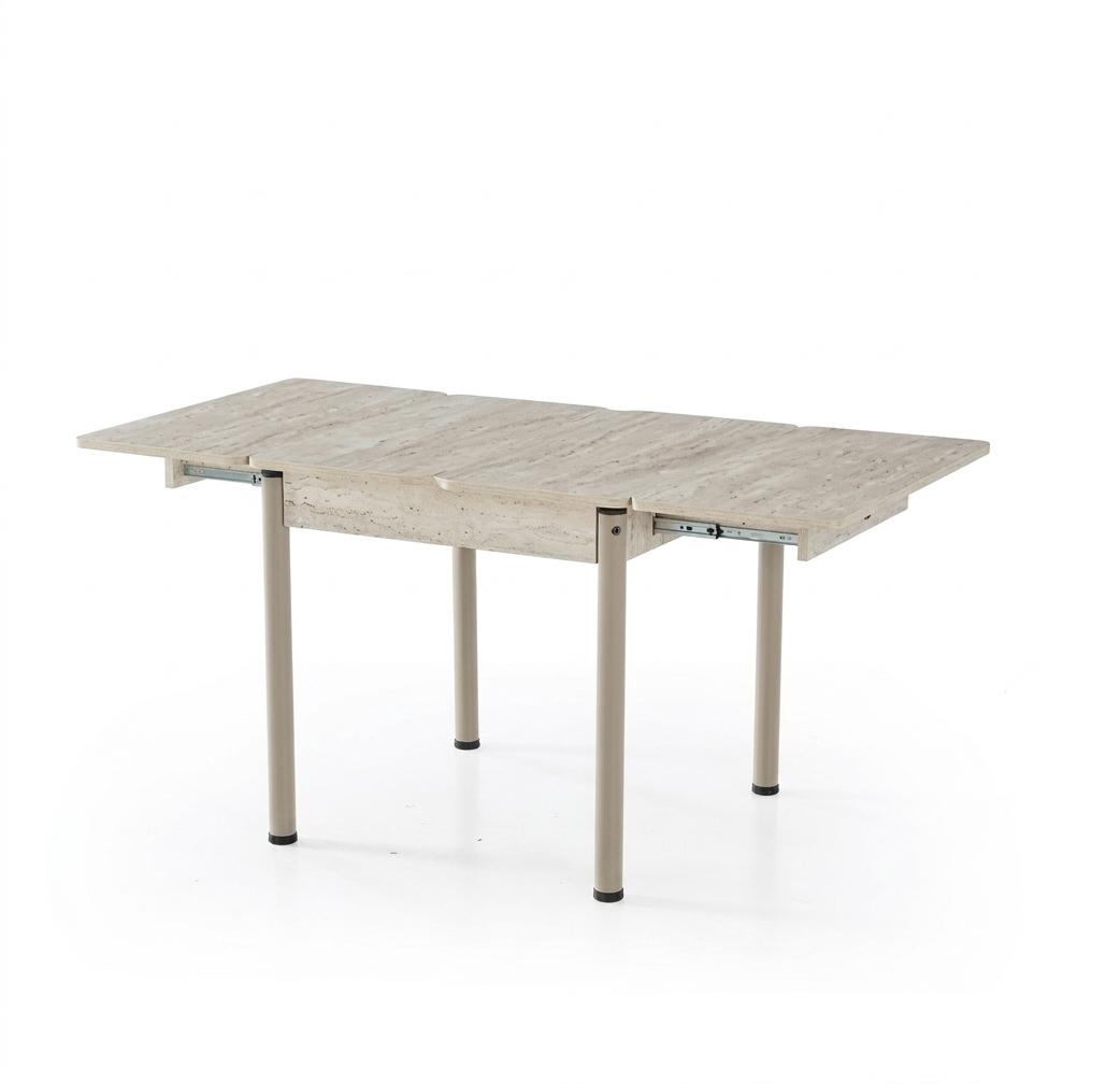 Dining table wood comfortable modern extendable beige classic practical