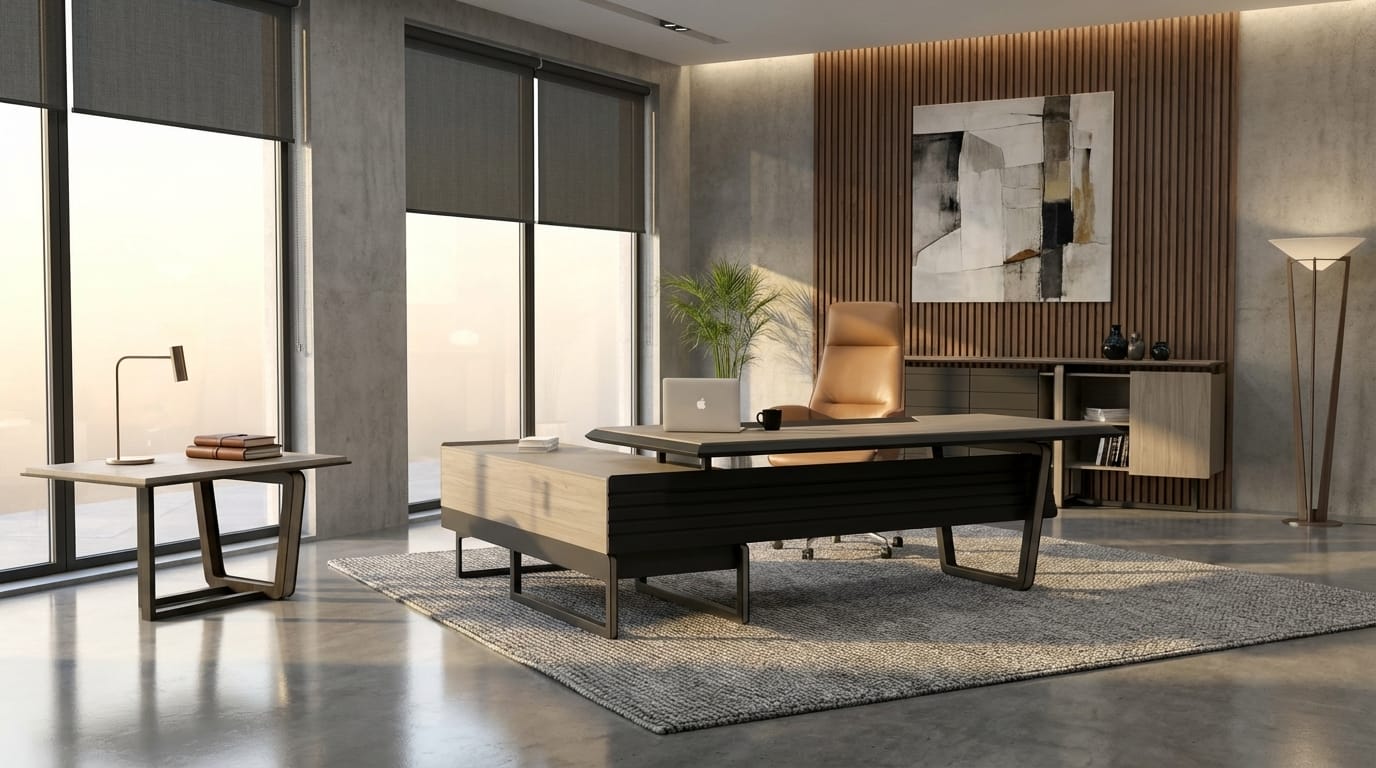 Office set chic desk console coffee table functional fashion