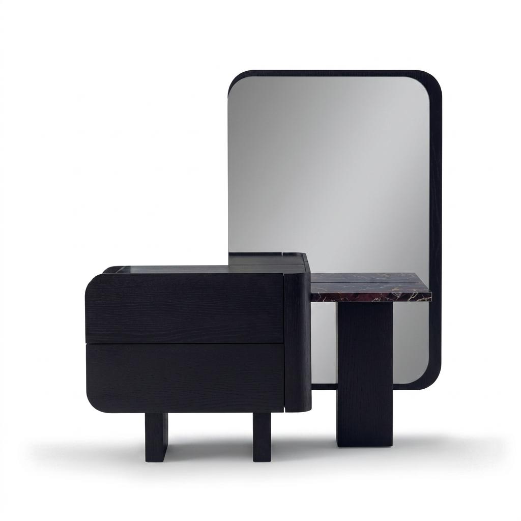 Modern dressing table luxury design black elegant chest of drawers new
