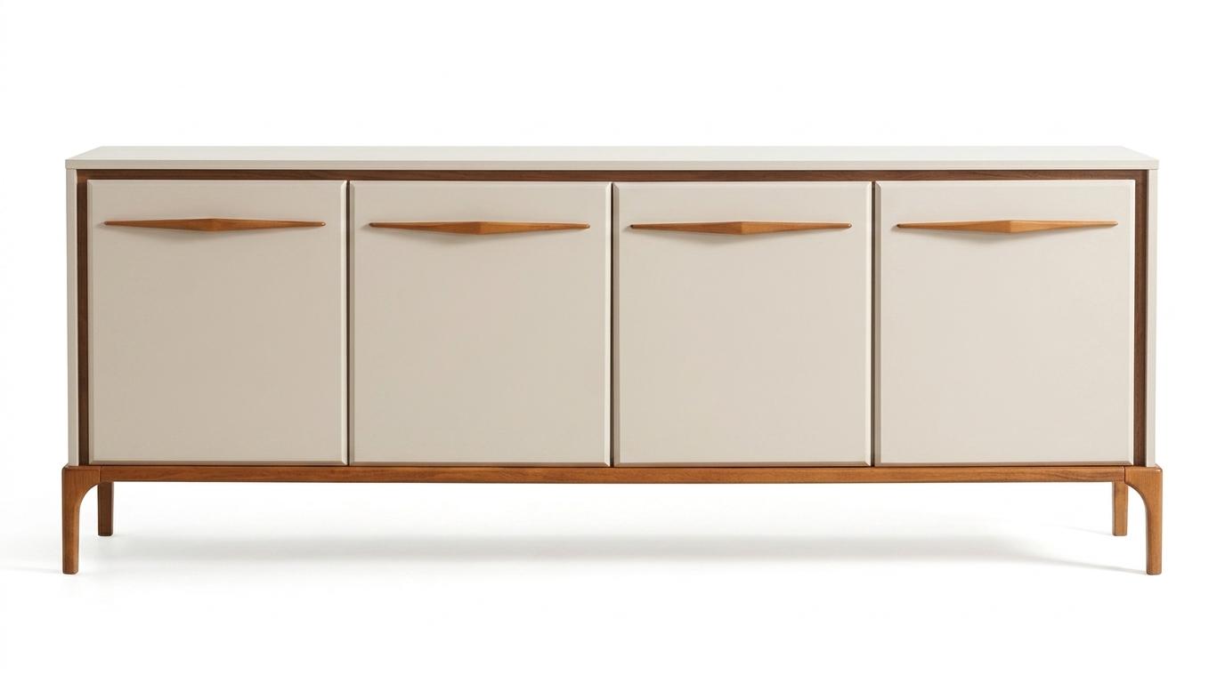 Console style modern color beige comfortable practical living room comfortable