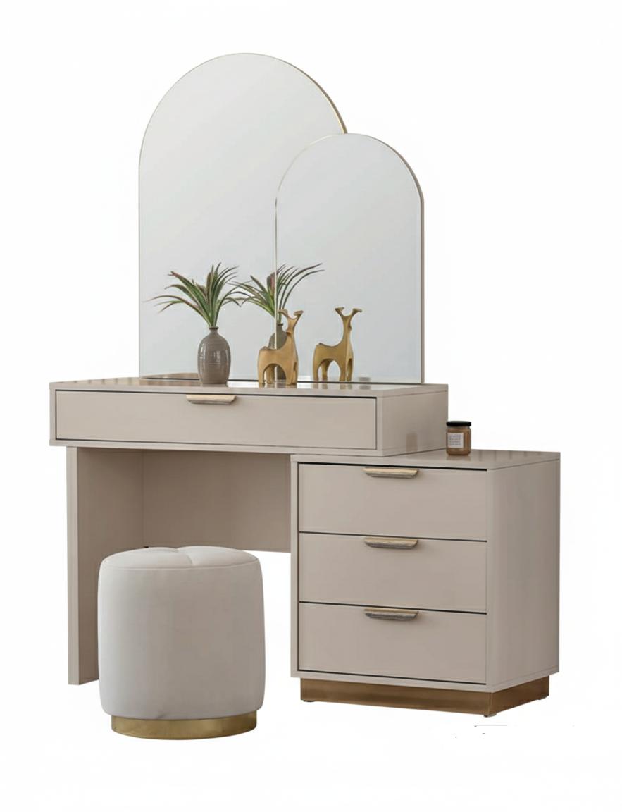 Stylish dressing table in a modern design with practical storage