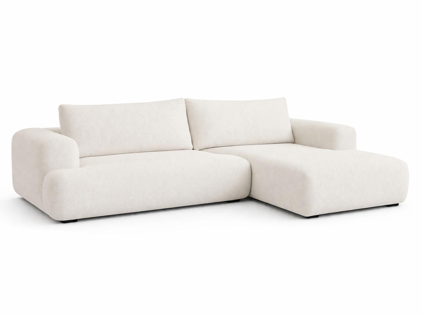 White soft L-shaped corner sofa sofa bed upholstered furniture living room