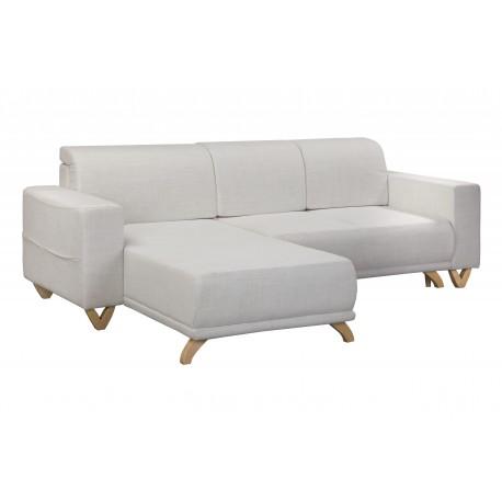 White Modern L Shaped Corner Sofa Sofa Bed Pull Out Sofa Living Room