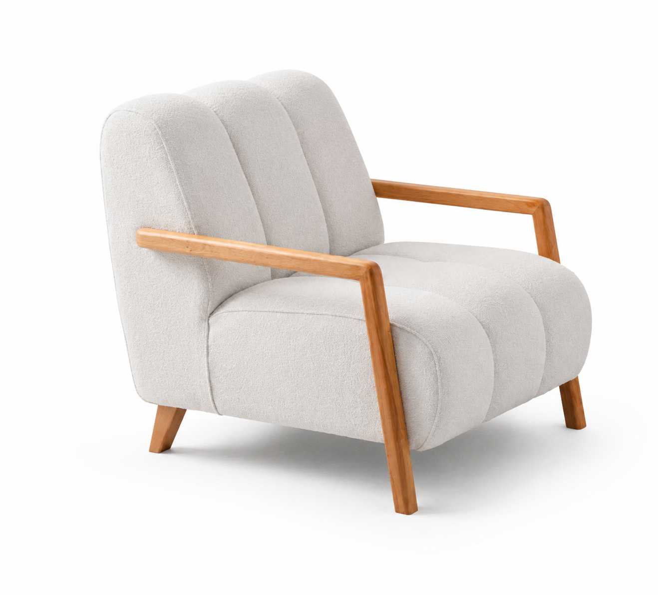Living room armchair luxury furniture upholstered furniture white elegant upholstered armchair