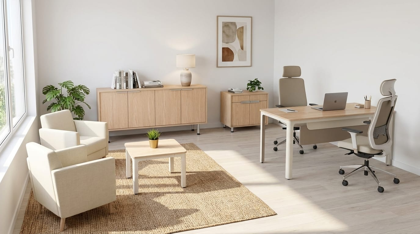 Home office office set modern desk sideboard dresser table