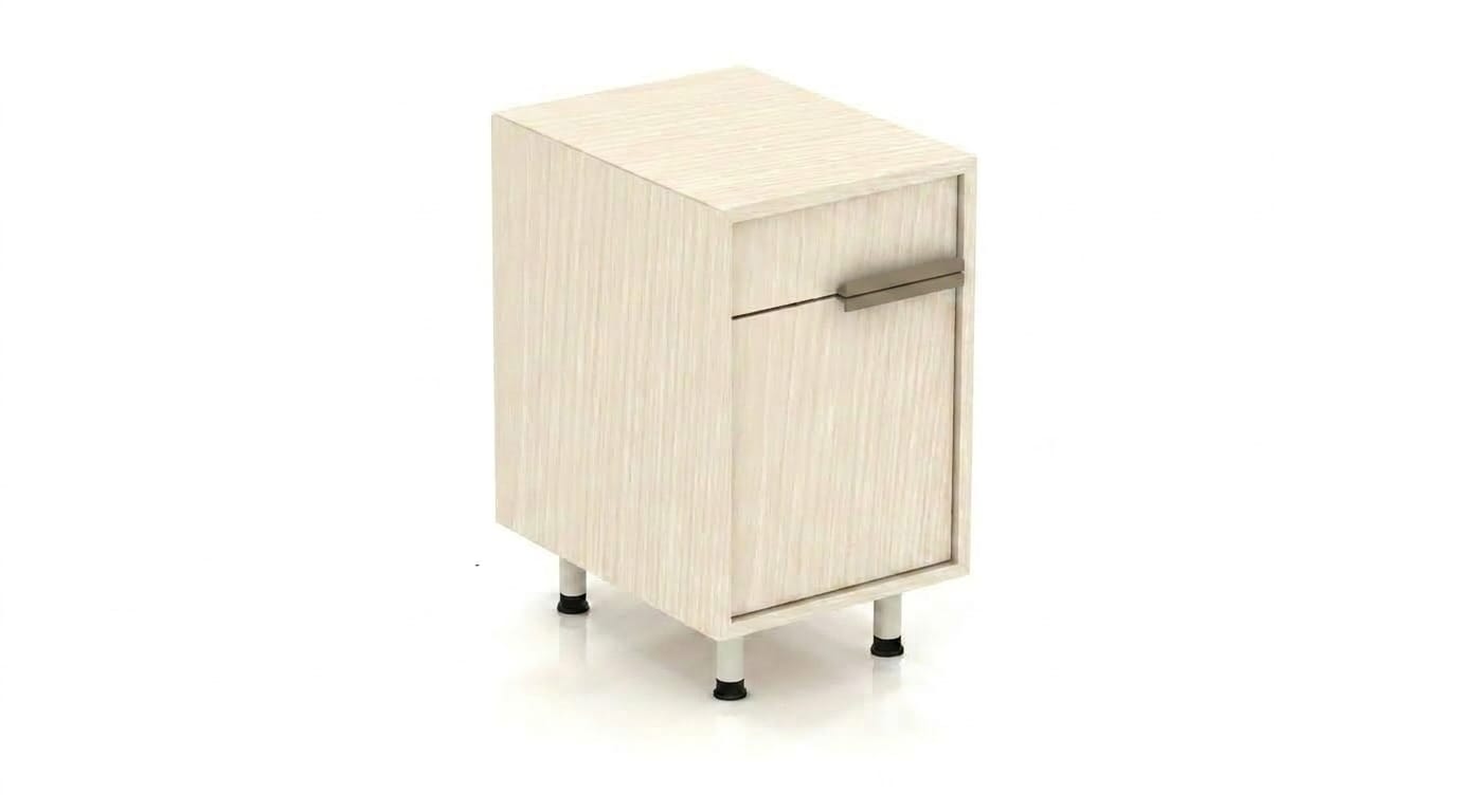 Beige Tischkommode Designer Anbauschrank Exklusive Büro Möbel