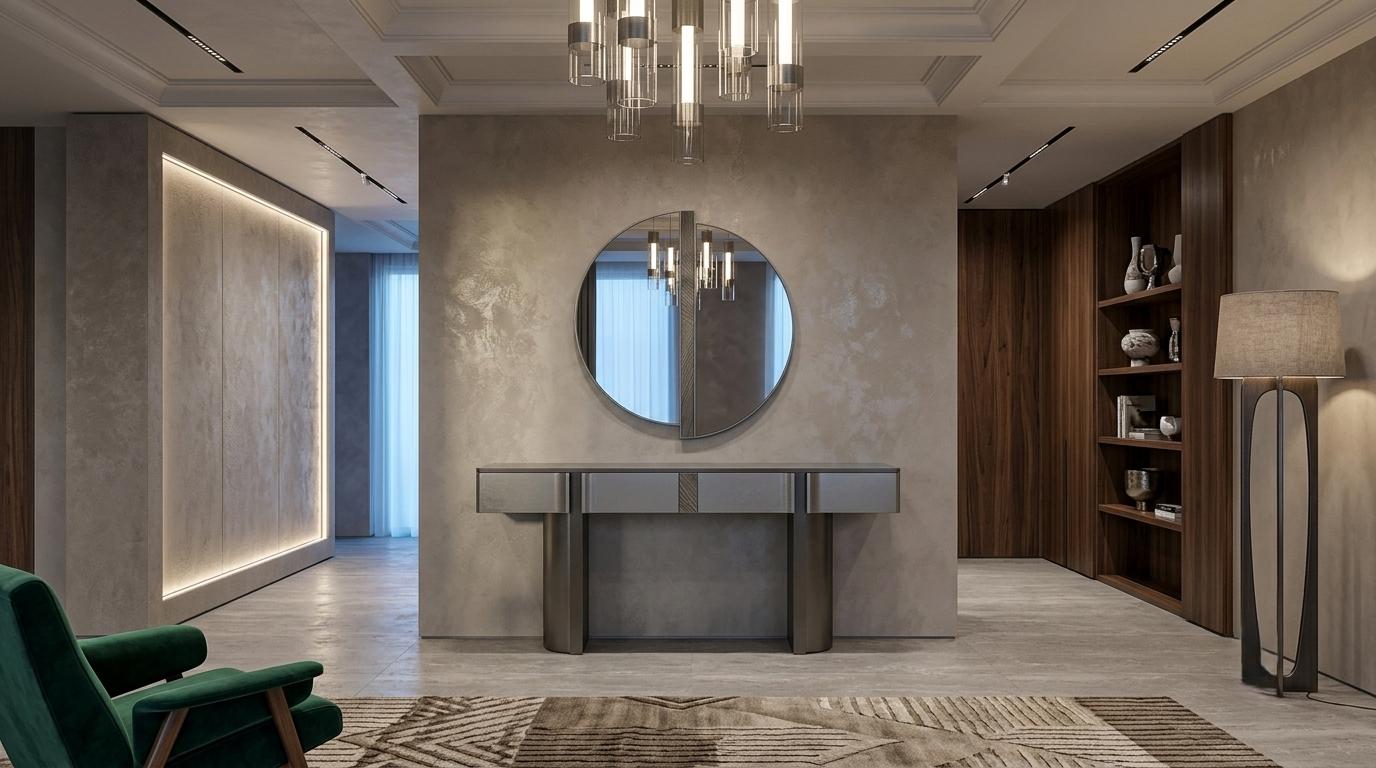 Konsole mit Spiegel Hochwertig Elegant Modern Langlebig Robust Zeitlos