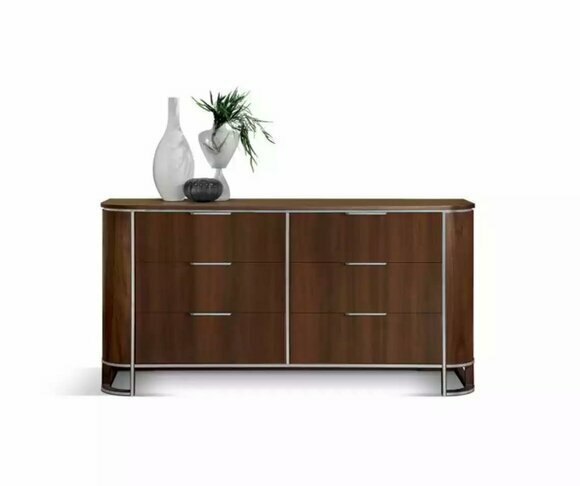 Chest of drawers sideboard highboard cabinet design wood brown sideboard new