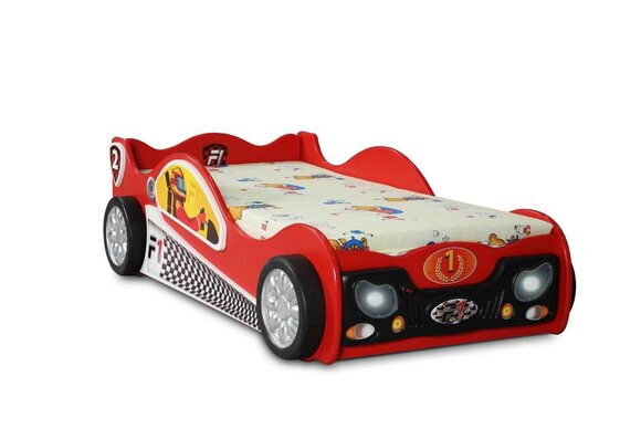 Children\'s Room Beds Single Beds Car Designer Red Bed Stylish Furniture