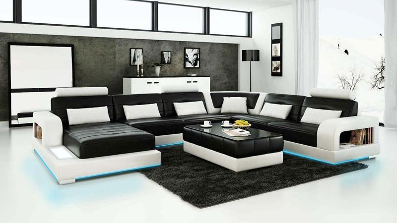 Leather Sofa Living Area Corner Sofa Corner Set Design Modern Sofa L6008