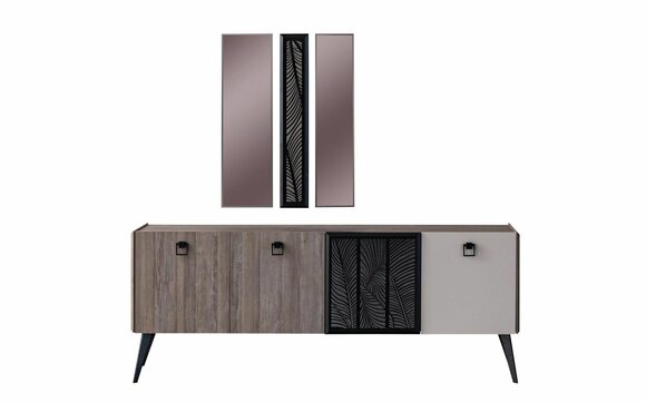 Sideboard with mirror group wooden cupboard cupboard dining room