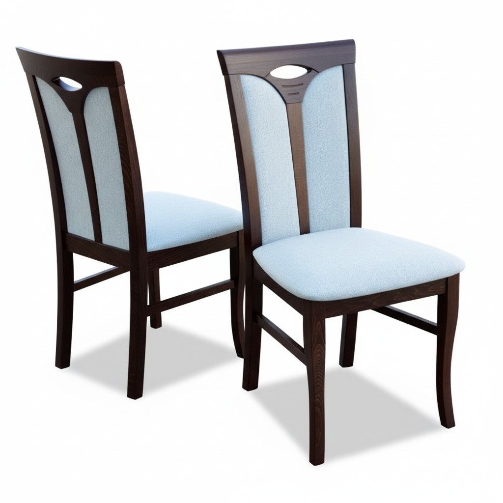 4x set Chesterfield seat upholstery dining room chairs leather K14