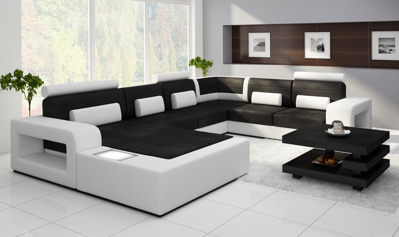 Corner Sofa Living Area H2209 Textile Fabric Sofa