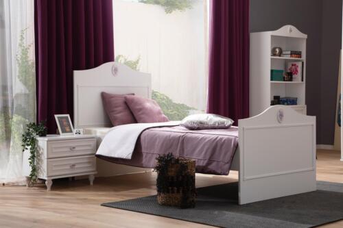 Youth bed children\'s bed kids design modern white bed children\'s room new