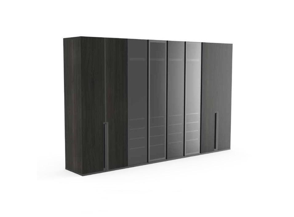 Wardrobe Bedroom Luxury Cabinets 8-door Black Cabinet