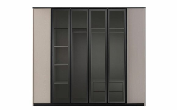 Wardrobe Wardrobe Cabinet Modern Wooden Cabinet Gray