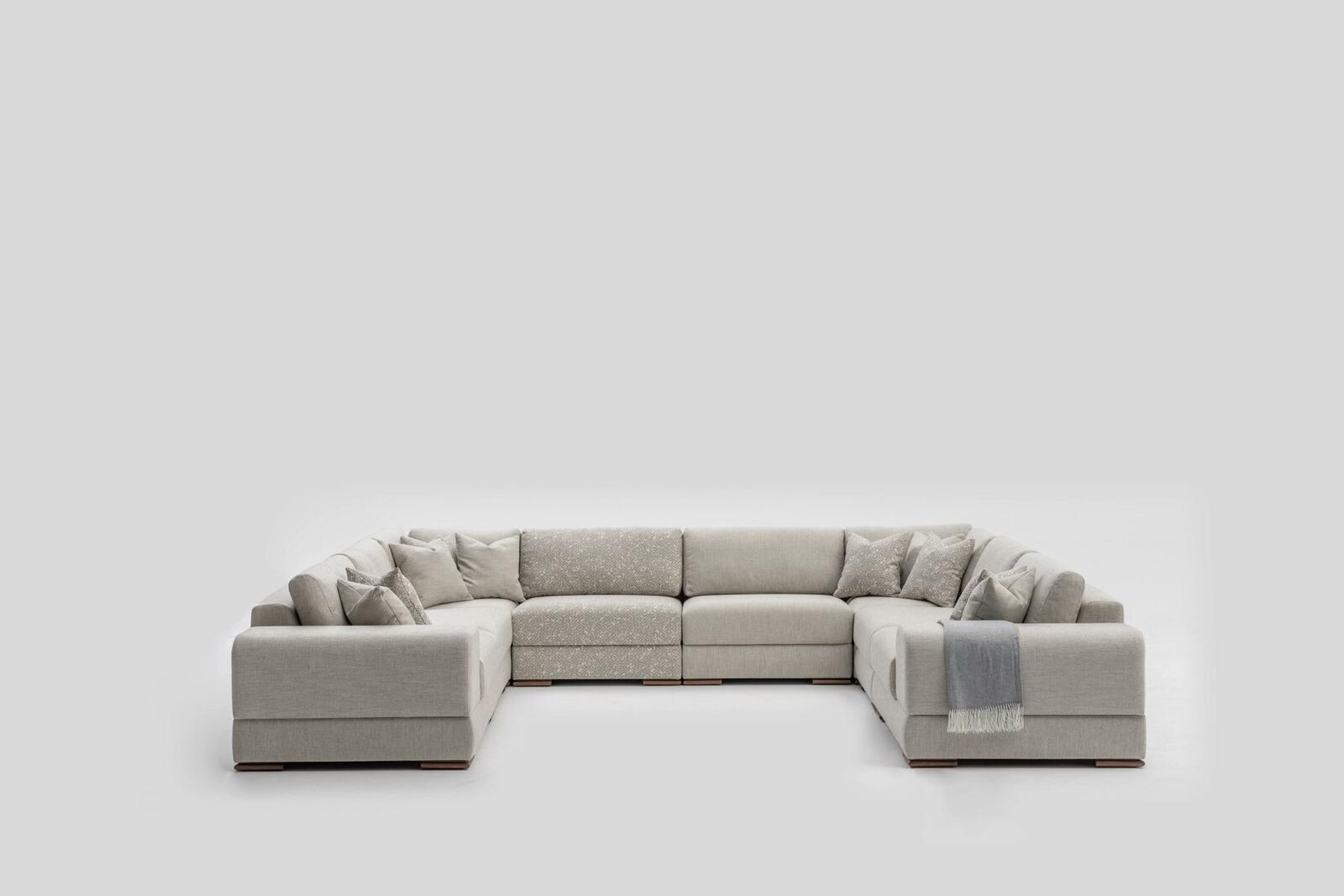 Sofa U Shape Modern Design Luxury Living Room Big Gray Corner Sofa New