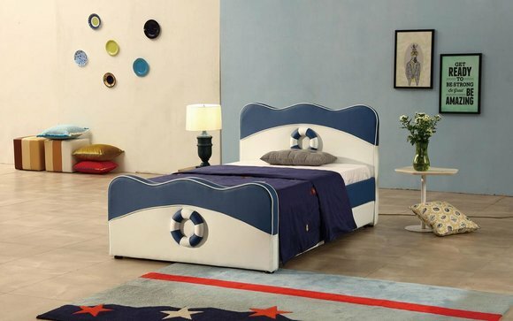 XXL Designer made of premium genuine leather children bed 120/150x200cm sizes