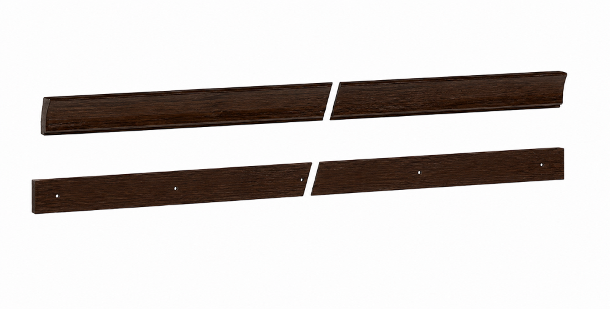 System furniture Wall street style wood office furniture element crown and base