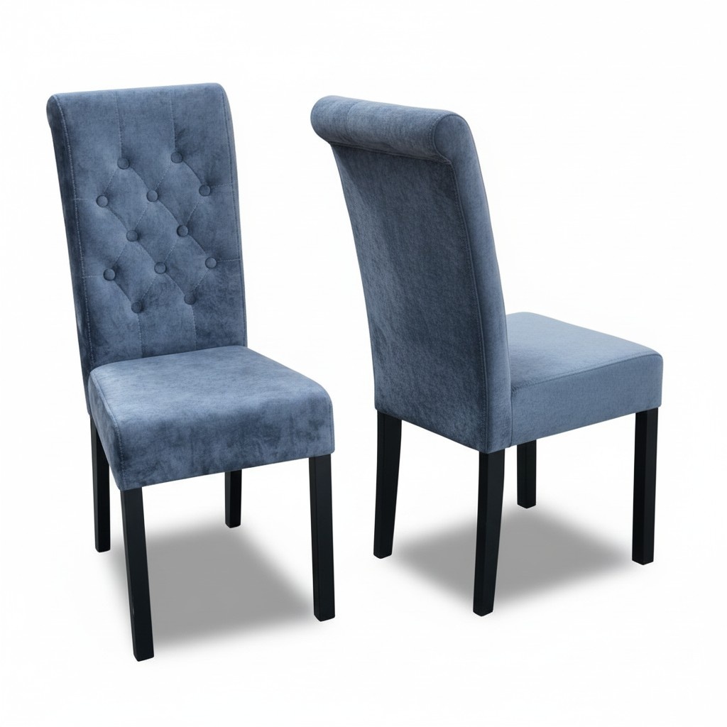 8x Chesterfield chair set seat upholstery set dining room chairs leather new