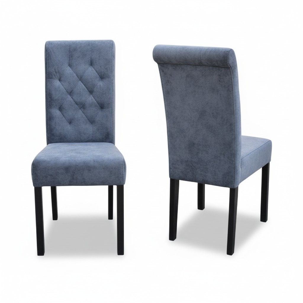 8x Chesterfield chair set seat upholstery set dining room chairs leather K11