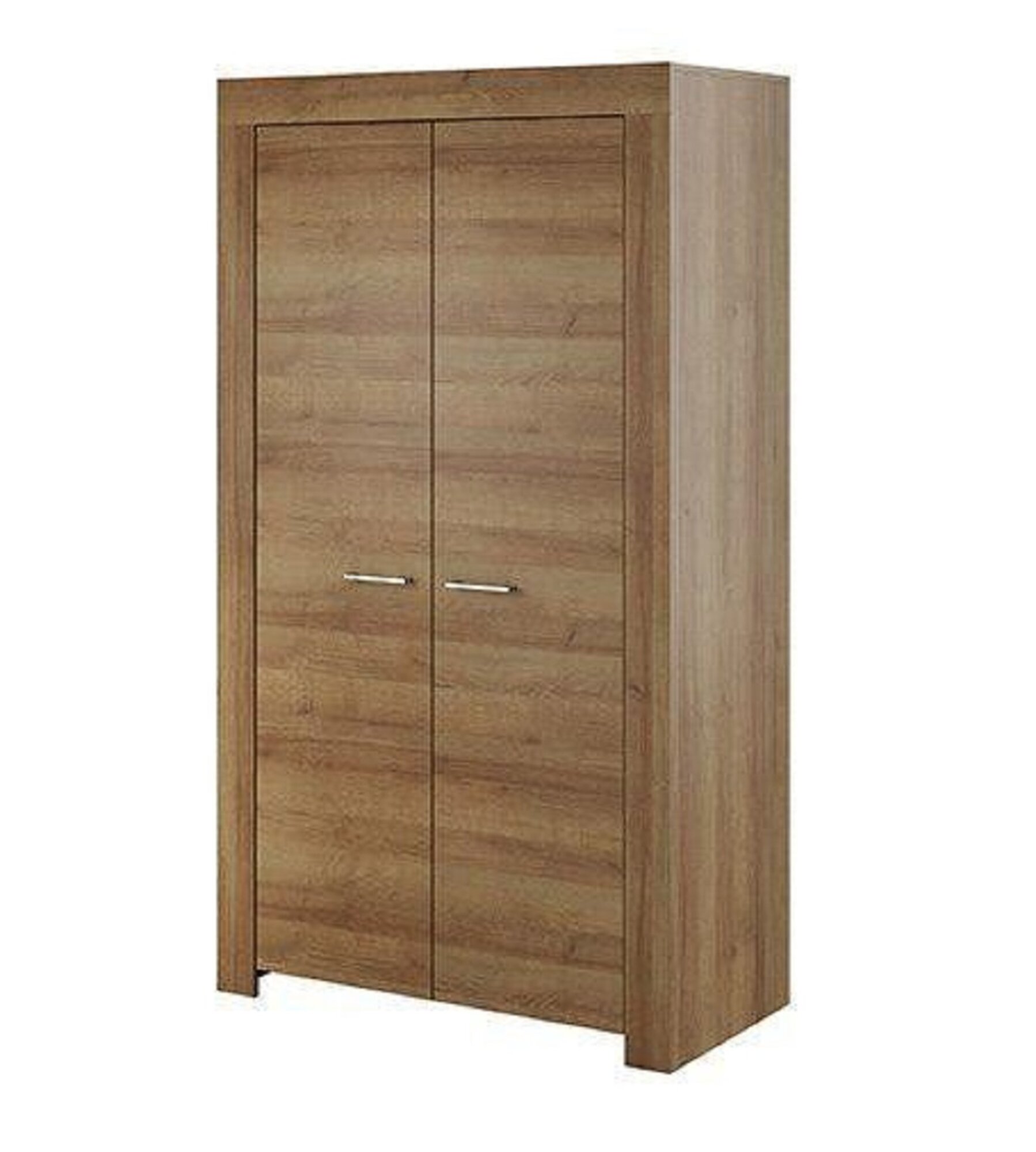 Modern style 110cm size designer wardrobe made of MDF/chipboard with 2-swing doors
