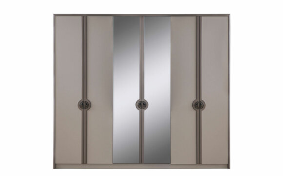 Wardrobe Wardrobe Cabinet Modern Wooden Cabinet Gray