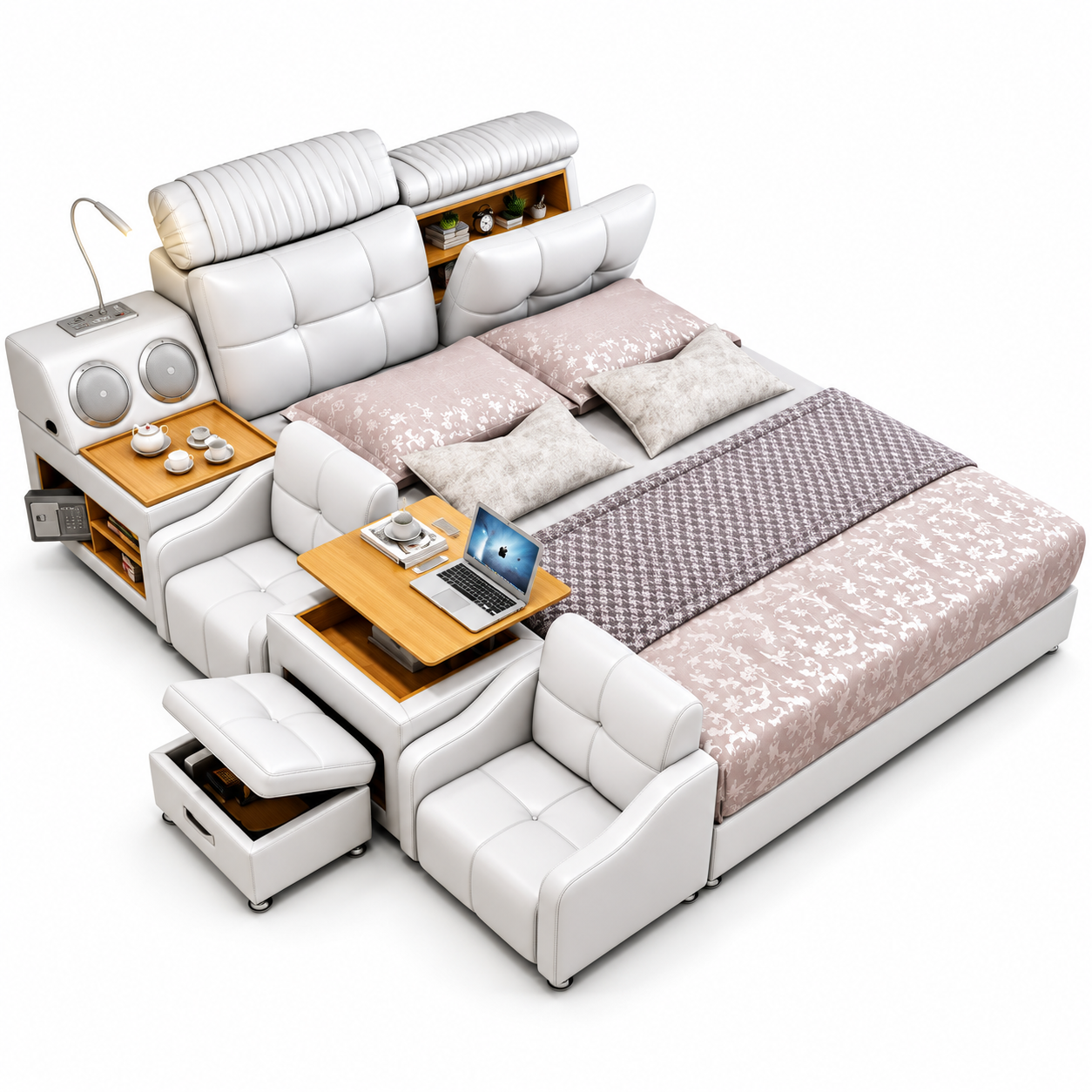 Luxury multifunction bed with built-in sound immediate SOFORT