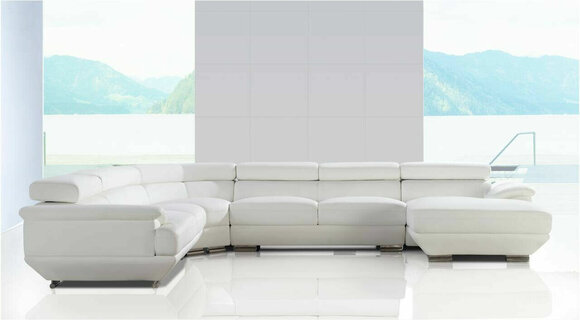 Design Corner Sofa Leather Sofa Couch Cushion Corner Seat Living Room Set U-Form