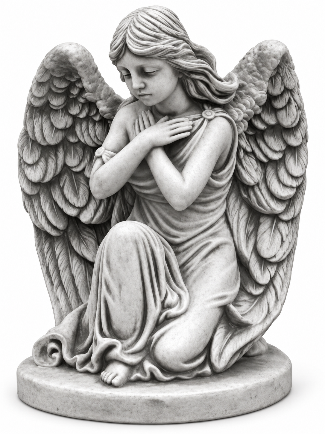 Grave decoration gravestone decoration figure sculpture angel god holy immediately SOFORT