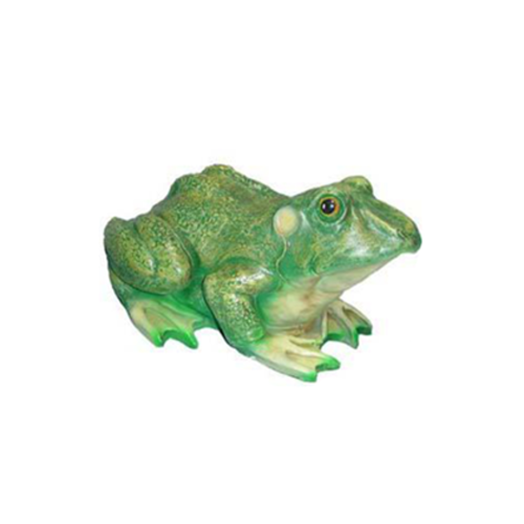 Decorative sculpture designed as a natural light green colored frog 20cm