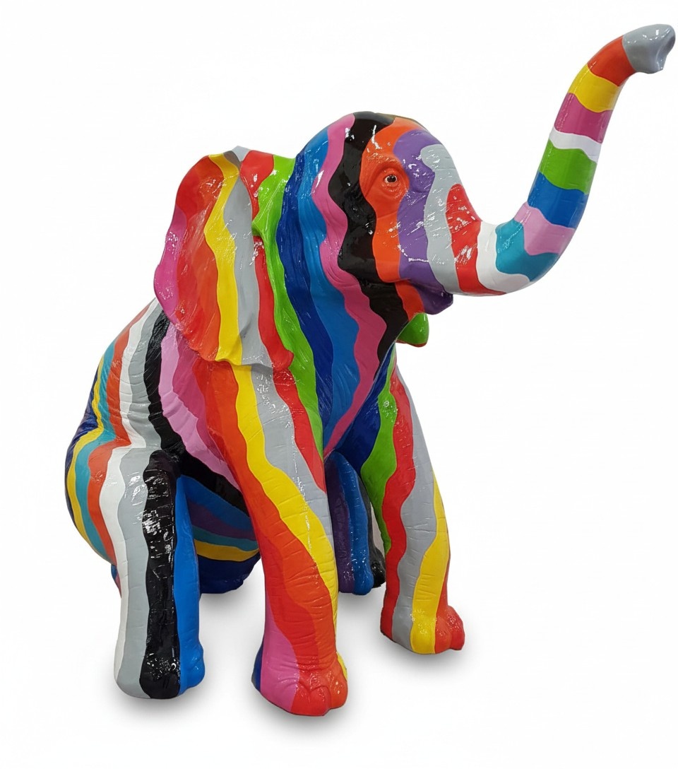 Abstract Elephant Deco Figure Statue Sculpture 140cm Figures Statues Sculptures