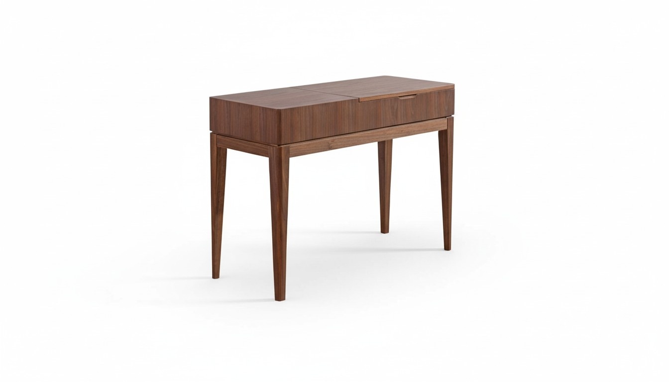 Abstract designer living room rectangular table made of real wooden in classic style