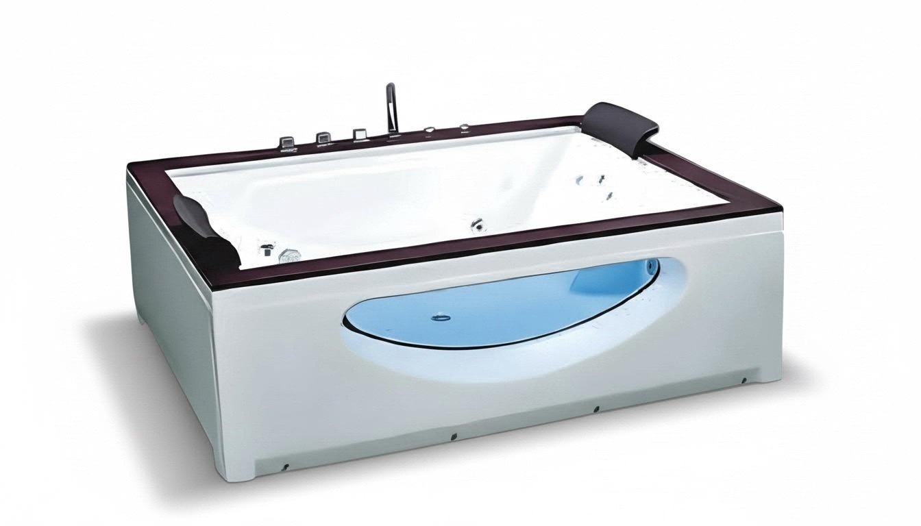 acrylic tub massage tub whirlpool luxury tub wellness tub 180x150 cm