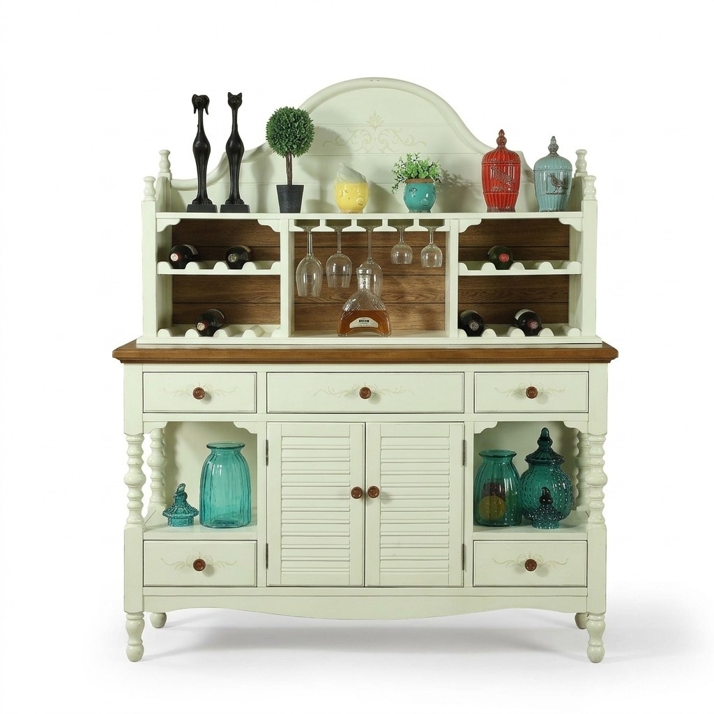 Cabinet Sideboards Furniture Dresser Side Wooden Board Living Room Wood Luxury