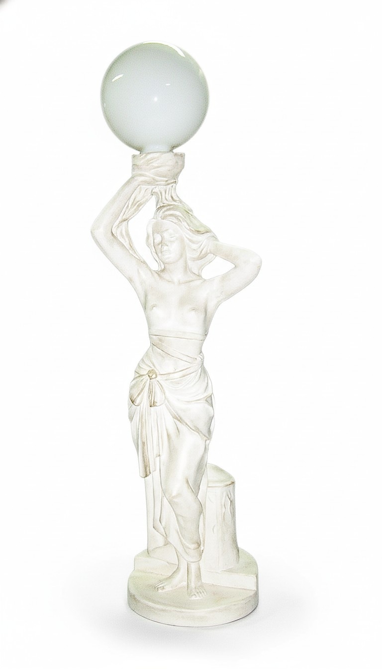 Antique Style Figurine Floor Lamp Floor Lamp Lamps Lifesize Lighting