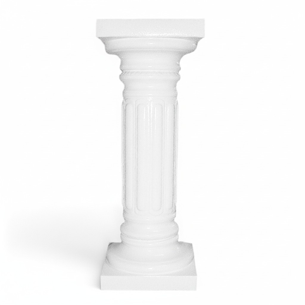 Decorative acrylic/stucco floor stand in antique greek doric column style 68,5cm height, model - 1016
