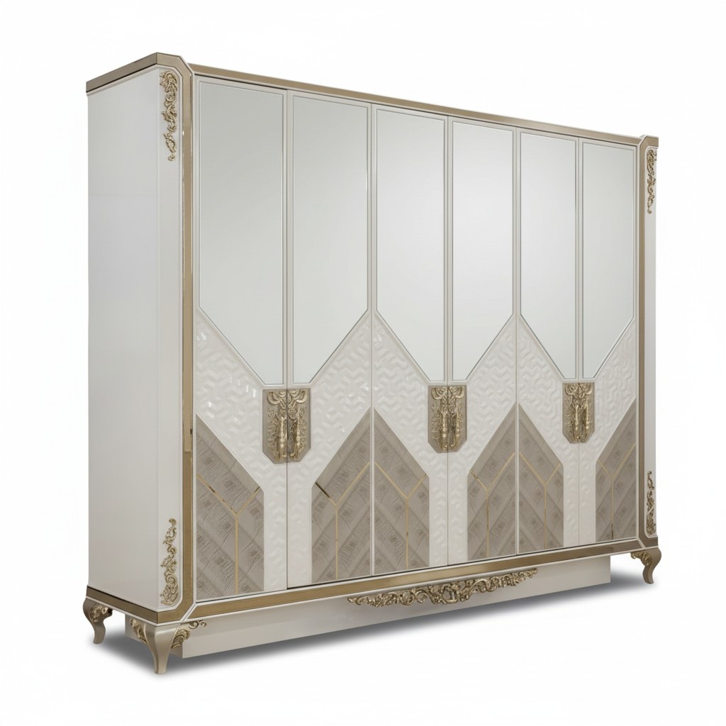 Antique style wardrobe classic wardrobe bedroom cabinets 276cm
