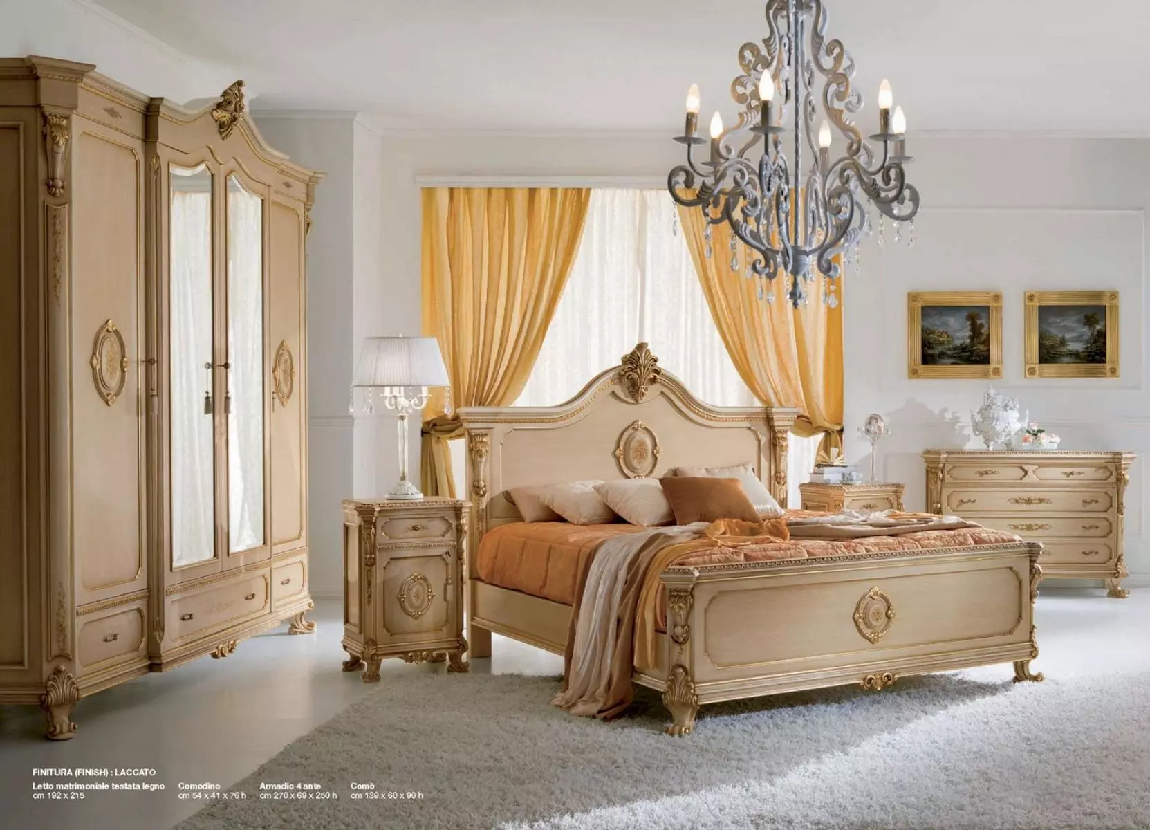 Bed Double Bed Beds Bedroom Bed Frame Beige Wood Luxury
